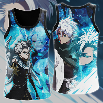 Bleach Toshiro Hitsugaya Anime Manga 3D All Over Print T-shirt Tank Top Zip Hoodie Pullover Hoodie Hawaiian Shirt Beach Shorts Jogger Tank Top S 