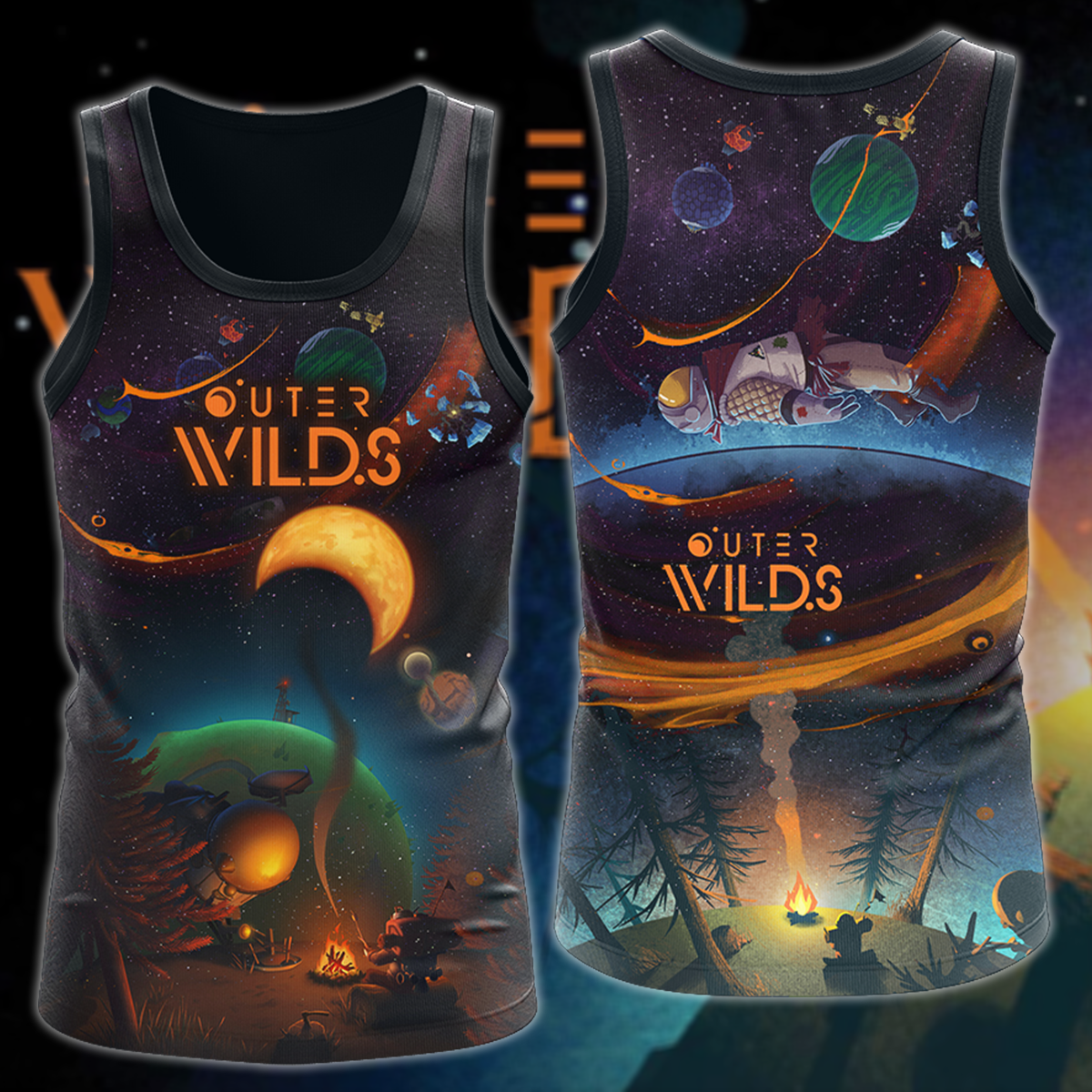 Outer Wilds Video Game 3D All Over Print T-shirt Tank Top Zip Hoodie P -  MoveekBuddyShop