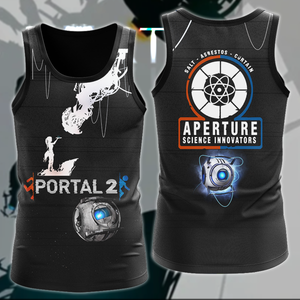 Portal 2 Video Game 3D All Over Print T-shirt Tank Top Zip Hoodie Pullover Hoodie Hawaiian Shirt Beach Shorts Jogger Tank Top S 