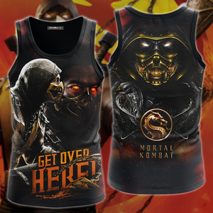 Mortal Kombat: Scorpion 3D All Over Print T-shirt Tank Top Zip Hoodie Pullover Hoodie Hawaiian Shirt Beach Shorts Jogger Tank Top S 