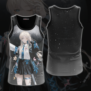Luna Anime Girl All Over Print T-shirt Tank Top Zip Hoodie Pullover Hoodie Tank Top S 