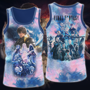 Final Fantasy XIV Video Game 3D All Over Print T-shirt Tank Top Zip Hoodie Pullover Hoodie Hawaiian Shirt Beach Shorts Jogger Tank Top S 