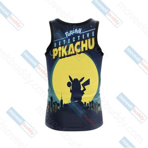 Pokemon Detective Pikachu Unisex 3D T-shirt   