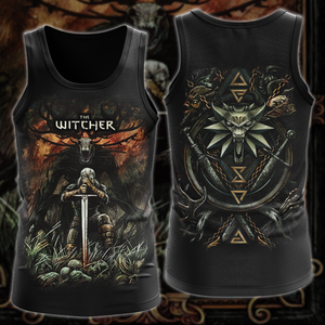 The Witcher Video Game 3D All Over Printed T-shirt Tank Top Zip Hoodie Pullover Hoodie Hawaiian Shirt Beach Shorts Jogger Tank Top S 