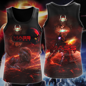Mass Effect Video Game 3D All Over Print T-shirt Tank Top Zip Hoodie Pullover Hoodie Hawaiian Shirt Beach Shorts Jogger Tank Top S 