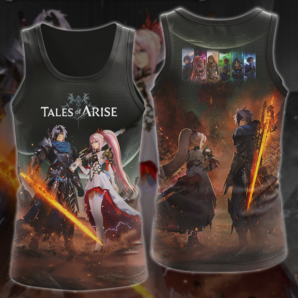 Tales of Arise Video Game 3D All Over Printed T-shirt Tank Top Zip Hoo -  MoveekBuddyShop