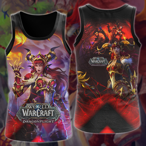 World of Warcraft: Dragonflight Video Game 3D All Over Printed T-shirt Tank Top Zip Hoodie Pullover Hoodie Hawaiian Shirt Beach Shorts Jogger Tank Top S 