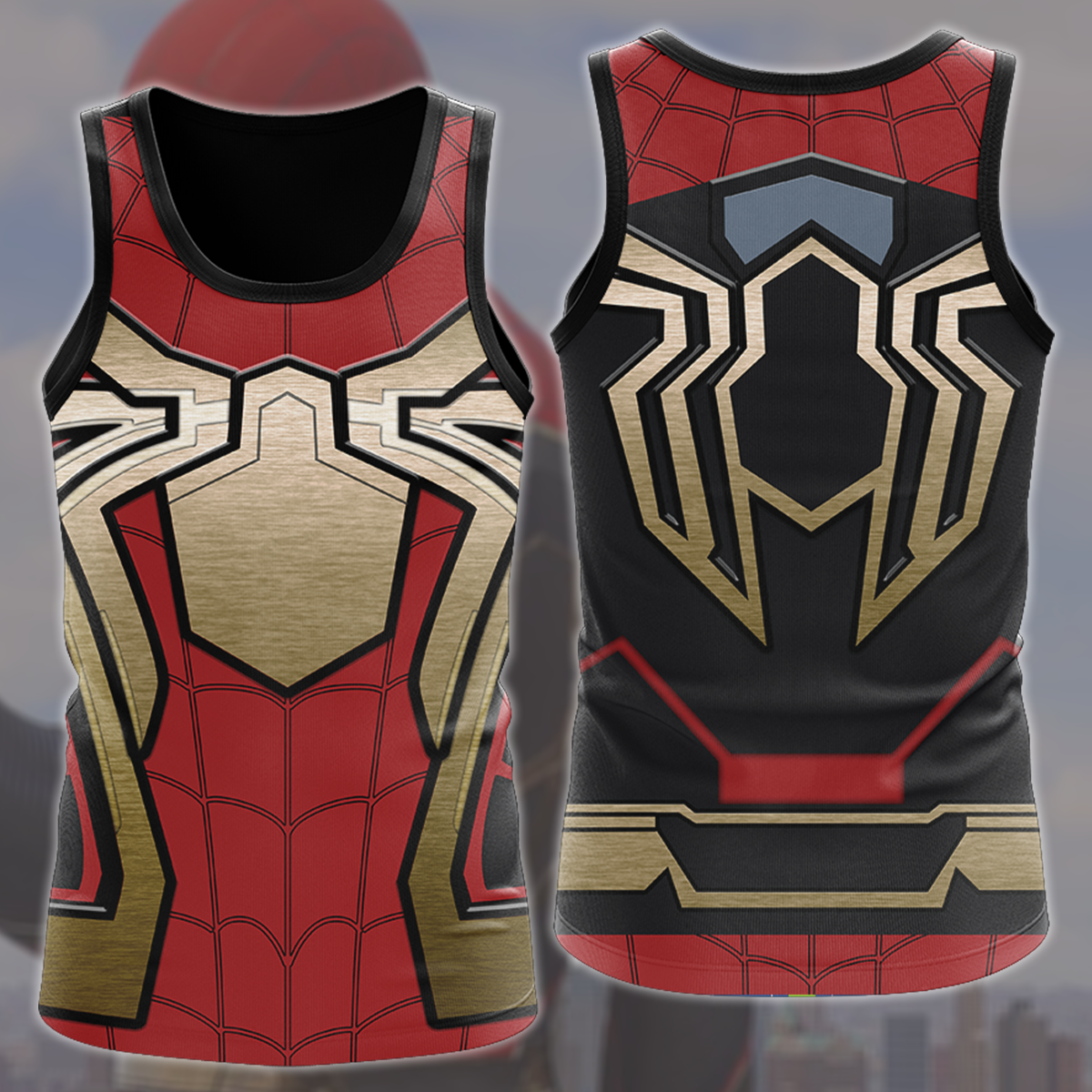 Spider-Man 2 Peter Parker Hybrid Suit (Spider-Man: No Way Home) Cosplay Video Game All Over Printed T-shirt Tank Top Zip Hoodie Pullover Hoodie Hawaiian Shirt Beach Shorts Joggers Tank Top S 