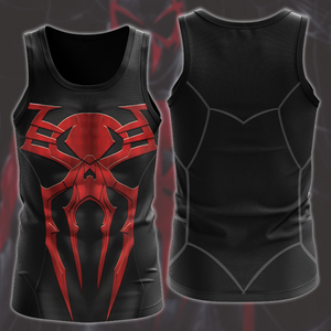 Spider-Man 2099 Black Suit Cosplay Video Game All Over Printed T-shirt Tank Top Zip Hoodie Pullover Hoodie Hawaiian Shirt Beach Shorts Joggers   