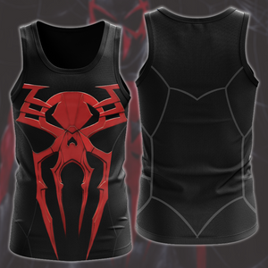 Spider-Man 2099 Black Suit Cosplay Video Game All Over Printed T-shirt Tank Top Zip Hoodie Pullover Hoodie Hawaiian Shirt Beach Shorts Joggers 2 Tank Top S