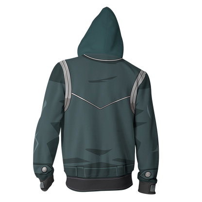 Yu-Gi-Oh! Tetsu Trudge Cosplay Zip Up Hoodie Jacket   