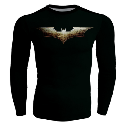 The Dark Night 2008 Batman Cosplay Long Sleeve Compression T-shirt   