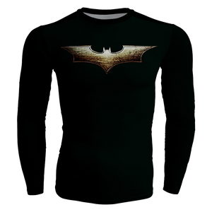 The Dark Night 2008 Batman Cosplay Long Sleeve Compression T-shirt   