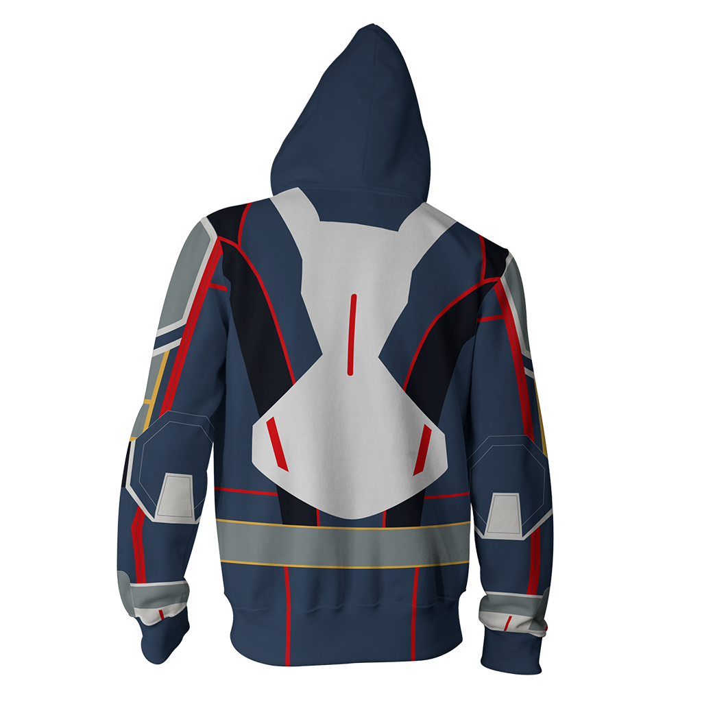 The Wasp (Janet Van Dyne) Cosplay Zip Up Hoodie Jacket   