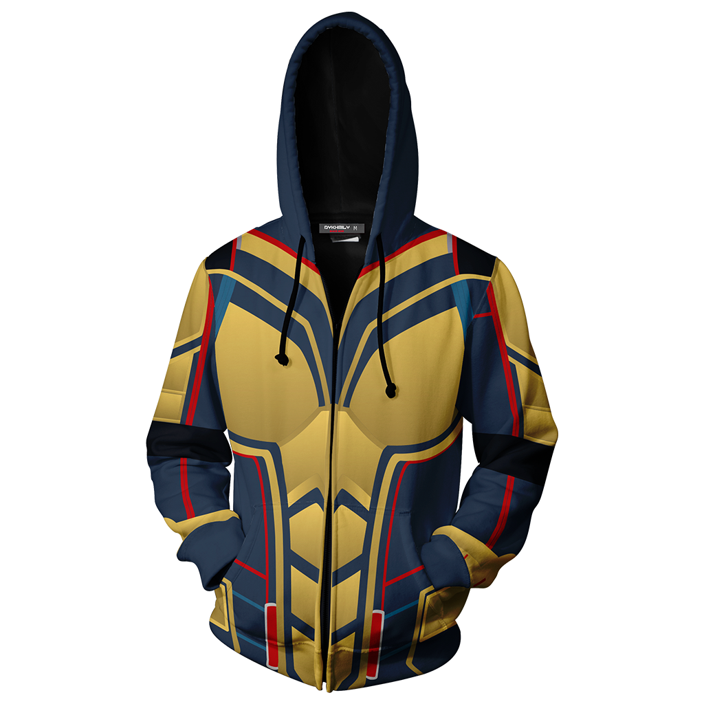 The Wasp Cosplay Zip Up Hoodie Jacket   