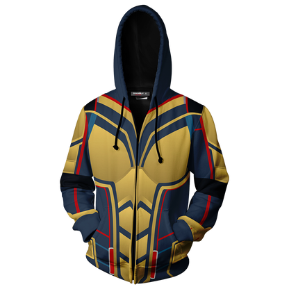 The Wasp Cosplay Zip Up Hoodie Jacket   