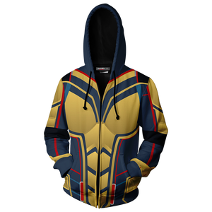 The Wasp Cosplay Zip Up Hoodie Jacket   