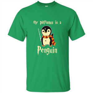 Penguin T-Shirt My Patronus Is A Penguin Hot 2017 T-Shirt Irish Green S 