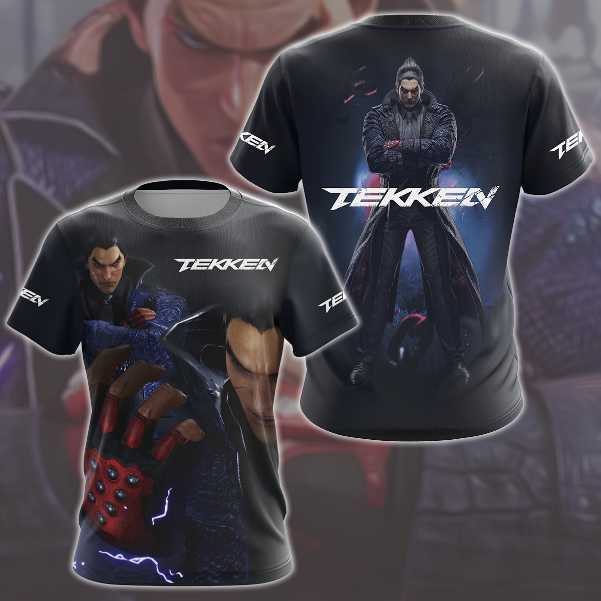 Tekken 8 Kazuya Mishima Video Game All Over Printed T-shirt Tank Top Zip Hoodie Pullover Hoodie Hawaiian Shirt Beach Shorts Joggers   