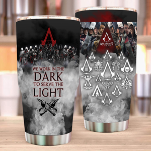 We Work In The Dark To Serve The Light Tumbler 20oz  