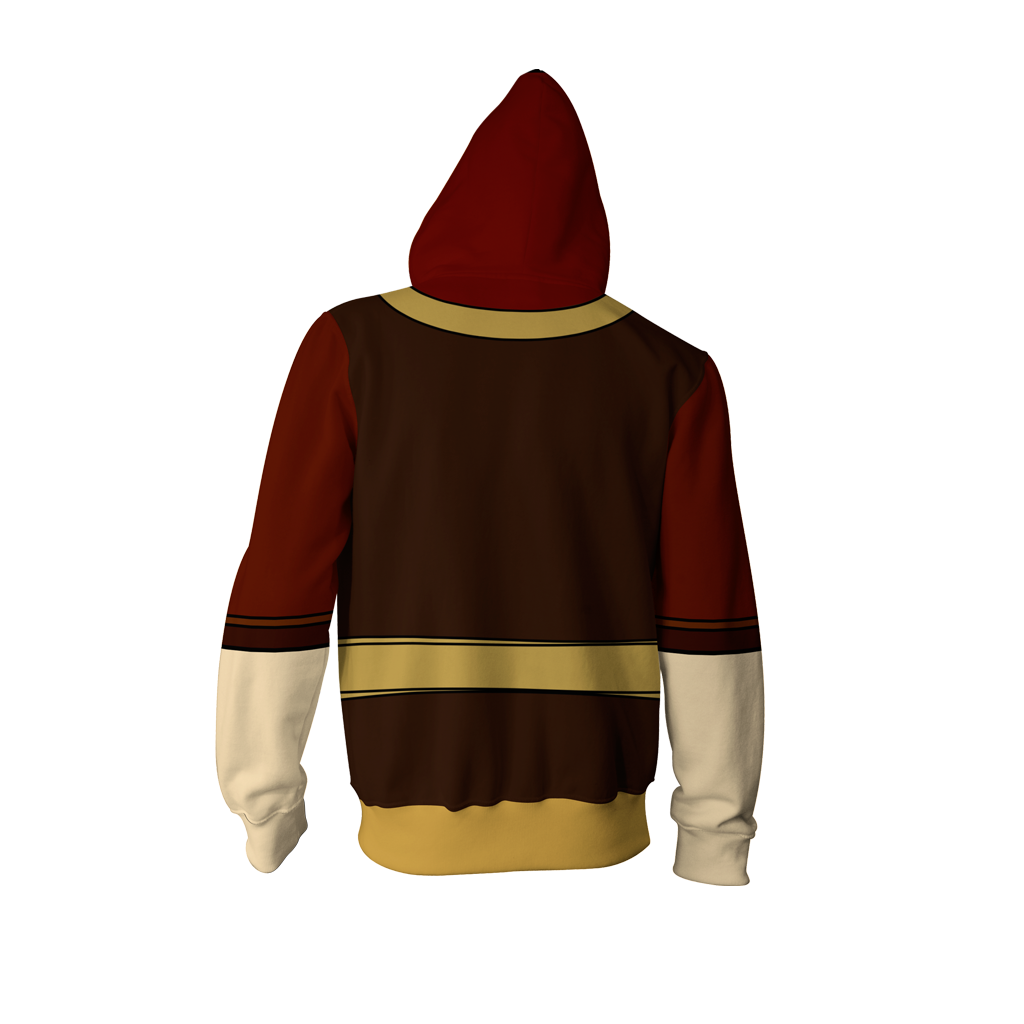 Avatar: The Last Airbender Zuko Cosplay Zip Up Hoodie Jacket   