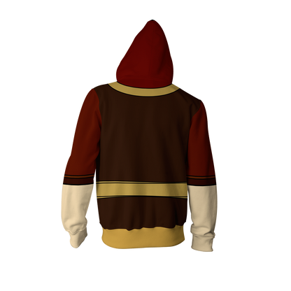 Avatar: The Last Airbender Zuko Cosplay Zip Up Hoodie Jacket   