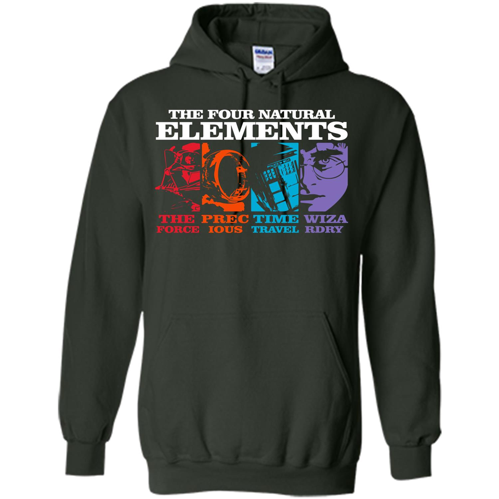 Movie T-shirt The Four Natural Elements T-shirt Forest Green S 