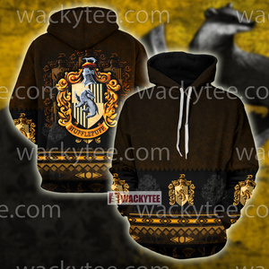 Loyal Like A Hufflepuff Harry Potter Wacky Style Unisex 3D T-shirt Hoodie S 