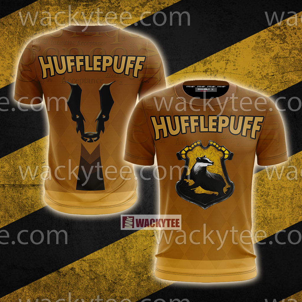 Hufflepuff My Honor Is My Loyalty New Unisex 3D T-shirt   