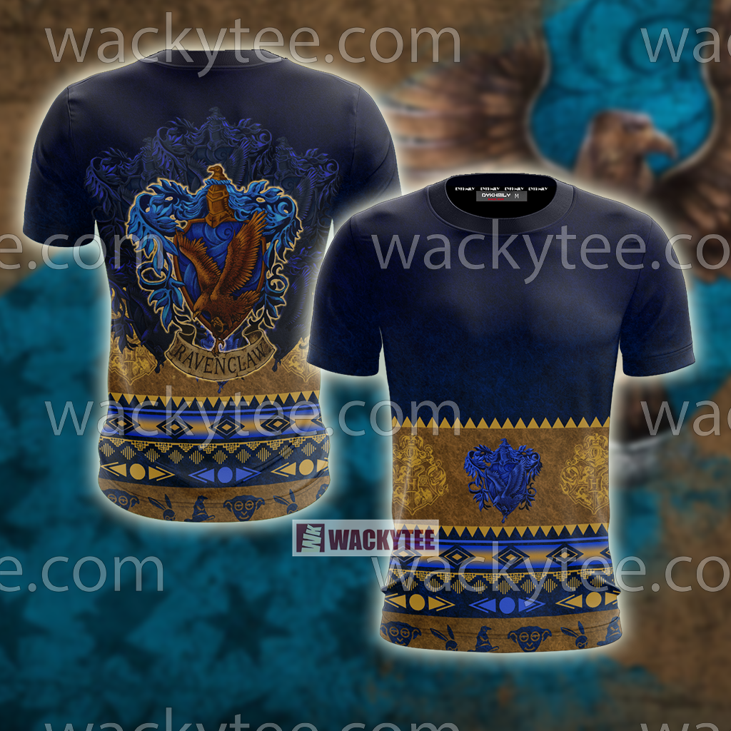 Wise Like A Ravenclaw Harry Potter Wacky Style Unisex 3D T-shirt   