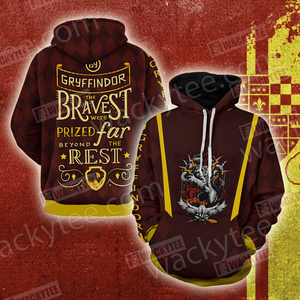 Gryffindor Bravest Were Prized Far Beyond The Rest Unisex 3D T-shirt Hoodie S 