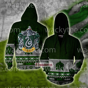 Cunning Like A Slytherin Harry Potter Wacky Style Unisex 3D T-shirt Zip Hoodie S 