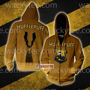 Hufflepuff My Honor Is My Loyalty New Unisex 3D T-shirt Zip Hoodie S 