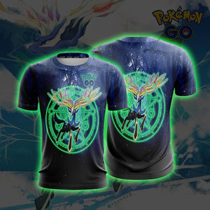 Xerneas Pokemon Go Unisex 3D T-shirt S  