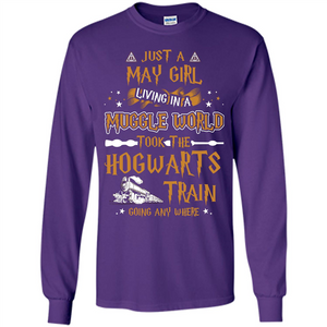 Harry Potter T-shirt Just A May Girl Living In A Muggle World   