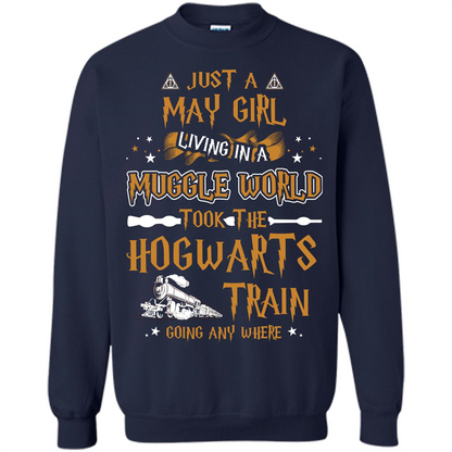 Harry Potter T-shirt Just A May Girl Living In A Muggle World   