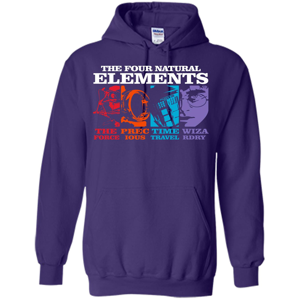 Movie T-shirt The Four Natural Elements T-shirt Purple S 