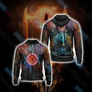 Lord Of The Rings Unisex 3D T-shirt Zip Hoodie XS 