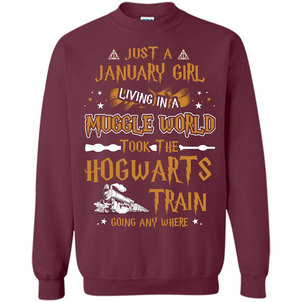 Harry Potter T-shirt Just A January Girl Living In A Muggle World   
