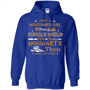 Harry Potter T-shirt Just A November Girl Living In A Muggle World   
