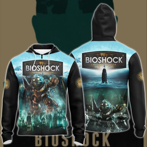 BioShock Video Game 3D All Over Printed T-shirt Tank Top Zip Hoodie Pullover Hoodie Hawaiian Shirt Beach Shorts Joggers Zip Hoodie S 
