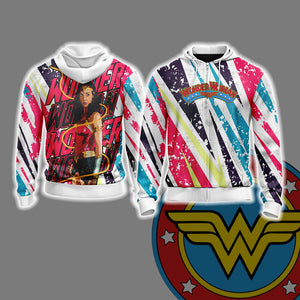 Wonder Woman New Unisex 3D T-shirt Zip Hoodie XS 