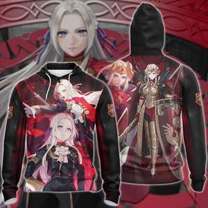 Fire Emblem Edelgard Video Game 3D All Over Print T-shirt Tank Top Zip Hoodie Pullover Hoodie Hawaiian Shirt Beach Shorts Jogger Zip Hoodie S 