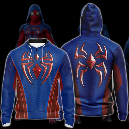 Spider-Man 2 Peter Parker Scarlet III Suit Cosplay Video Game All Over Printed T-shirt Tank Top Zip Hoodie Pullover Hoodie Hawaiian Shirt Beach Shorts Joggers Zip Hoodie S 