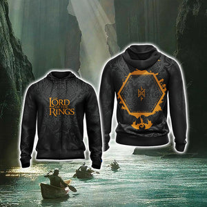 The Lord of the Rings The Hobbit  Unisex 3D T-shirt Zip Hoodie XS 