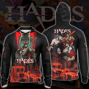 Hades Video Game 3D All Over Print T-shirt Tank Top Zip Hoodie Pullover Hoodie Hawaiian Shirt Beach Shorts Jogger Zip Hoodie S 