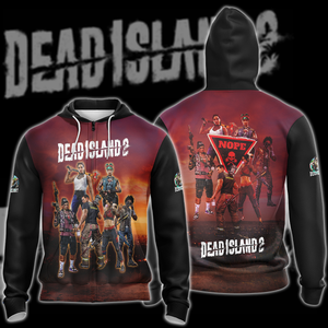 Dead Island 2 Video Game 3D All Over Printed T-shirt Tank Top Zip Hoodie Pullover Hoodie Hawaiian Shirt Beach Shorts Jogger Zip Hoodie S 
