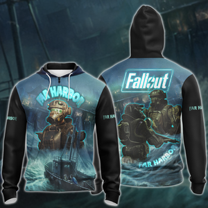 Fallout 4: Far Harbour Video Game 3D All Over Printed T-shirt Tank Top Zip Hoodie Pullover Hoodie Hawaiian Shirt Beach Shorts Jogger Zip Hoodie S 