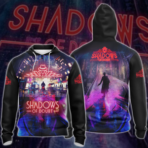 Shadows of Doubt Video Game 3D All Over Printed T-shirt Tank Top Zip Hoodie Pullover Hoodie Hawaiian Shirt Beach Shorts Jogger Zip Hoodie S 