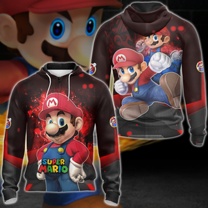 Super Mario Video Game 3D All Over Print T-shirt Tank Top Zip Hoodie Pullover Hoodie Hawaiian Shirt Beach Shorts Jogger Zip Hoodie S 